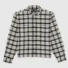 DK0A8CHIBLK-50_33af7503-59dc-4ee2-a833-6866c5b0e3bf photo de la chemise de skateboard dickies jerome flannel black white