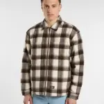 photo de la chemise de skate dickies florence shacket timber brown