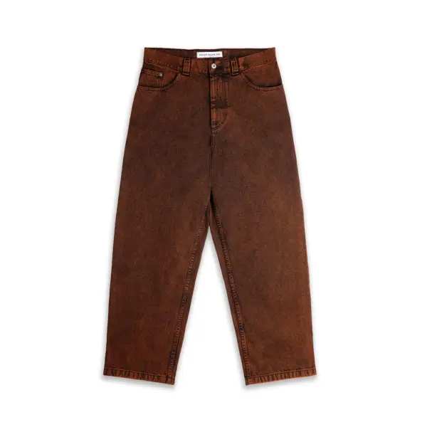photo du pantalon de skateboard Polar Big boy pants badalona Orange