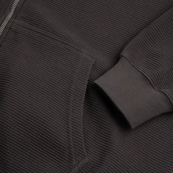 Polar-Skate-Co-F26-Waffle-Zip-Hoodie-Dirty-Black-4
