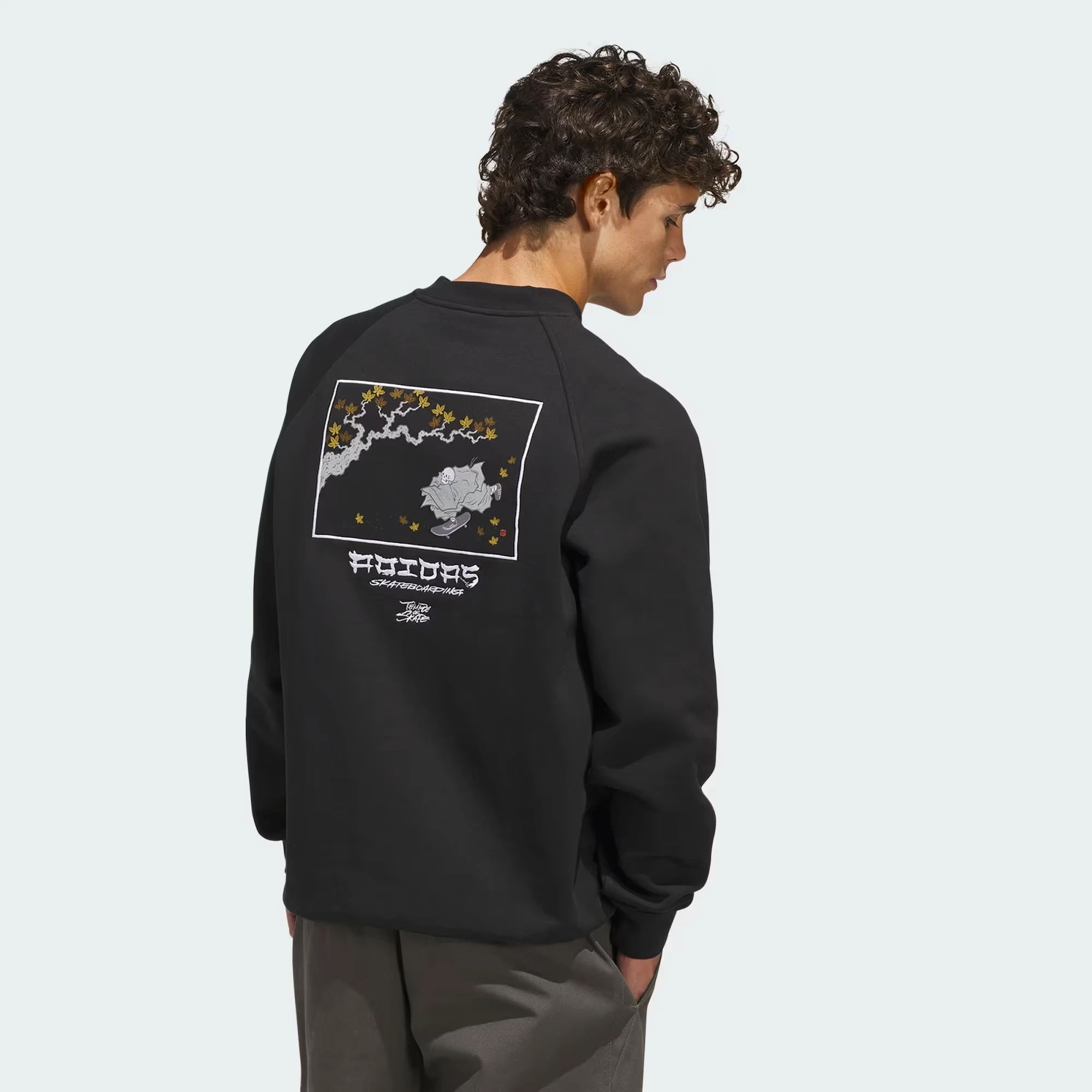 crewneck adidas X TOS keep on pushing - black