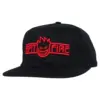 photo de la casquette de skateboard spitfire arch bighead black red