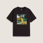 photo du tshirt de skateboard vans x atiba lo black