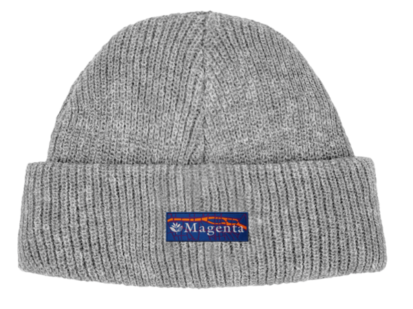 photo du bonnet magenta city beanie grey