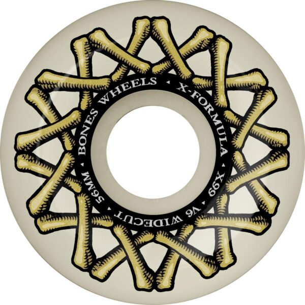 photo des roues de skateboard bones widecfuts 56