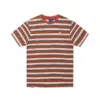 photo du tshirt helas classic striped tee brown