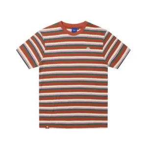 photo du tshirt helas classic striped tee brown