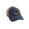 photo de la casquette de skate haze industry blue white