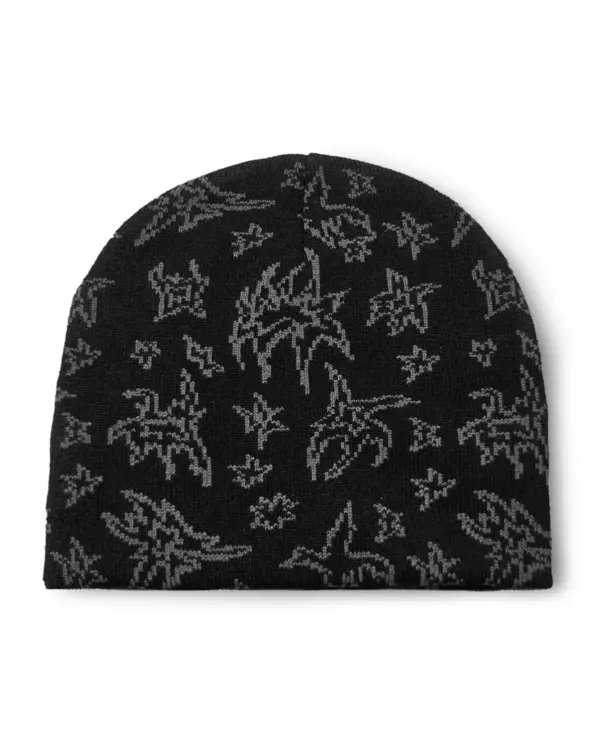 Nocturnal Scull Beanie - Black